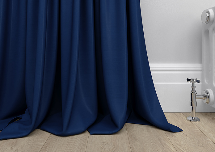 Shima Faux Silk, Indigo - Made to Measure Curtains - Image 6